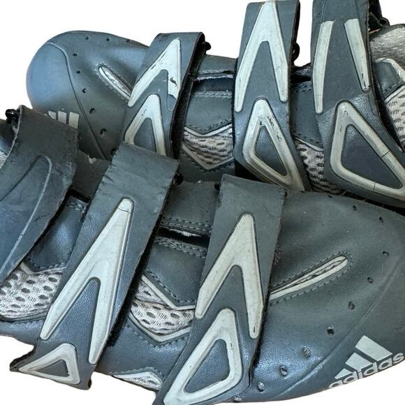 ADIDAS Cycling Shoes gray straps racing USA 10 EUR0 42 2/3 UK 8 1/2 athletic - Picture 4 of 8